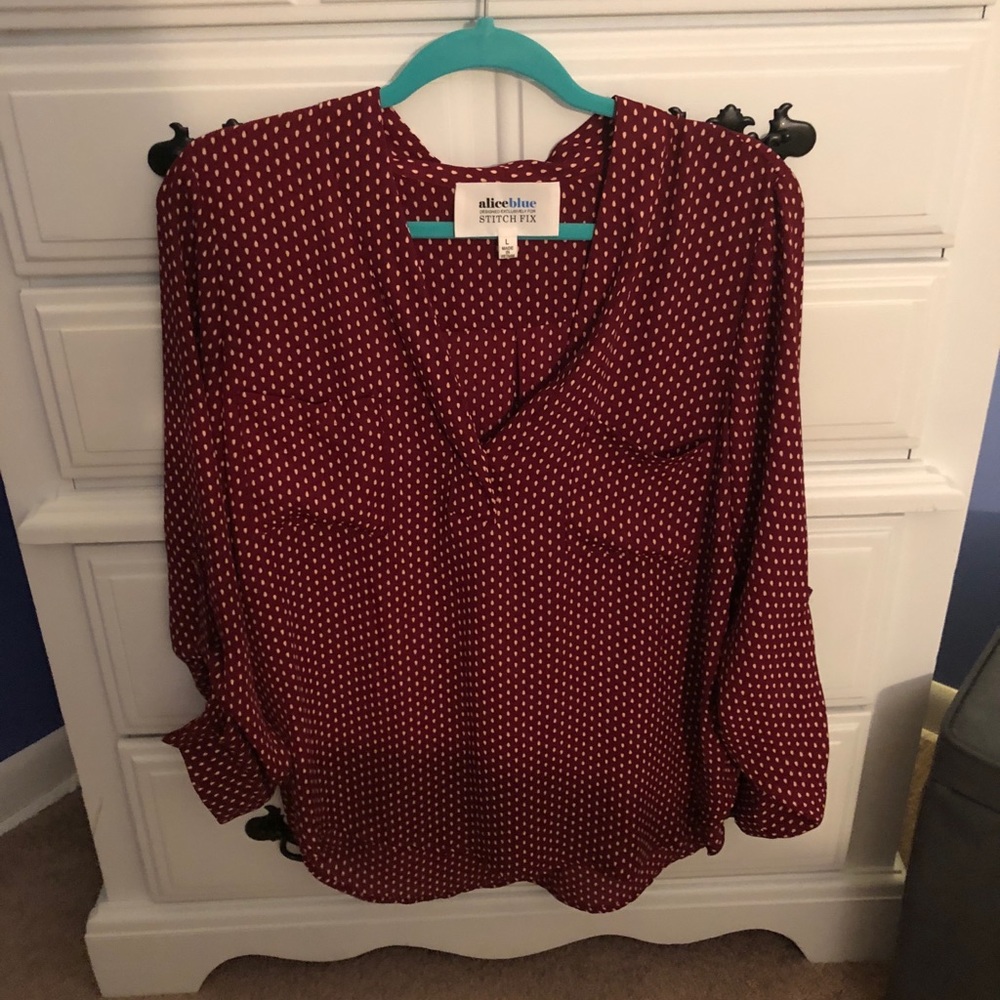 Never Worn! Alice Blue stitch fix blouse